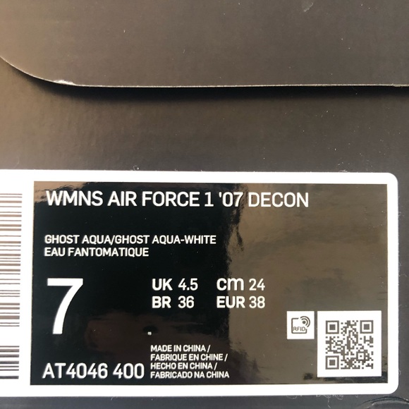 ✔️ NIB✔️ NIKE Air Force 1 Deconstructed Ghost Aqua - Picture 11 of 11